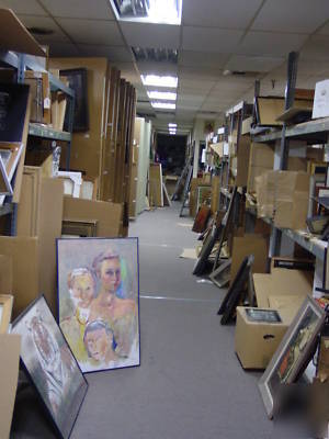 Vintatge/antique artwork & mirror department sale lot