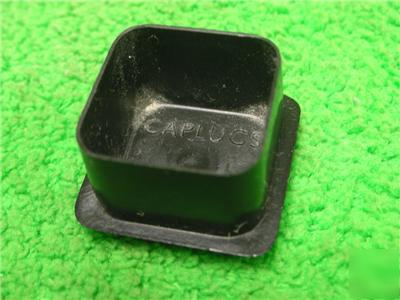 100 caplugs fp-164 square tube tubing finishing plug 1