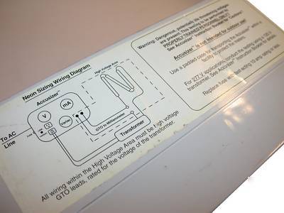 Actown electrocoil accusizer sign transformer meter 