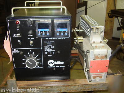 Miller 20 kva water cooled spot welder model psw-2020