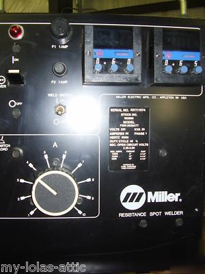Miller 20 kva water cooled spot welder model psw-2020