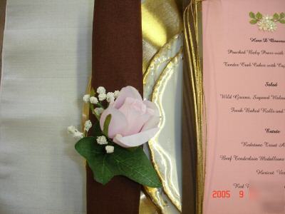 New wedding banquet napkins brown $ 1.50 each 