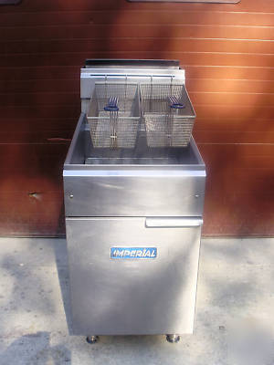 2007 imperial 75 lb nat gas fryer ifs-75 very nice 