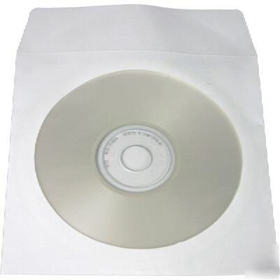 500-pk white triple disk cd dvd paper sleeve free ship