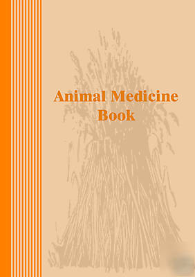 Animal medicine record book sheep cattle pig livestock