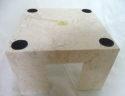 Neat desk accessory~marble alabaster paper note holder