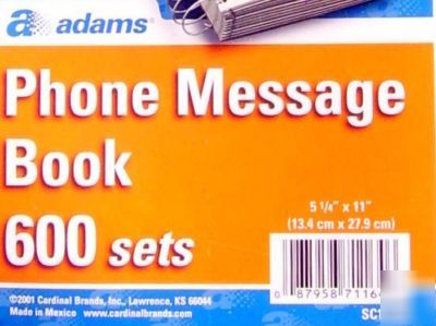New 600 set adams phone message book SC1164D $12 retail
