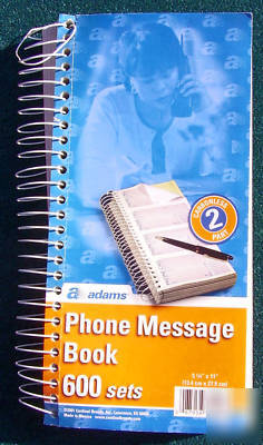 New 600 set adams phone message book SC1164D $12 retail
