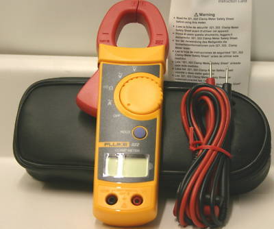 New fluke 322 digital ac clamp meter 