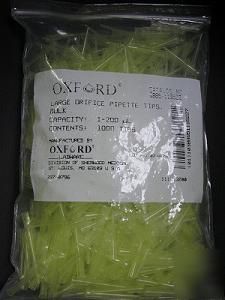 Oxford/eppendorf - large orifice tips - 1-200UL, 2