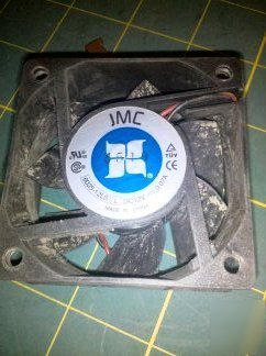 XX73 fan			 JMC6025-12LS 	12VDC 70MA 60MM, works