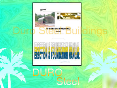 Do-it-yourself g-style steel building erection manual 