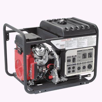 Generator tri fuel 13,000 watt - 20 hp honda