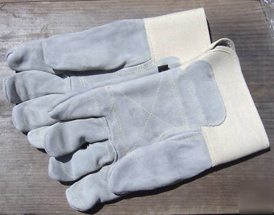 Hexarmor premium leather gloves cut resistant 3 pair lg