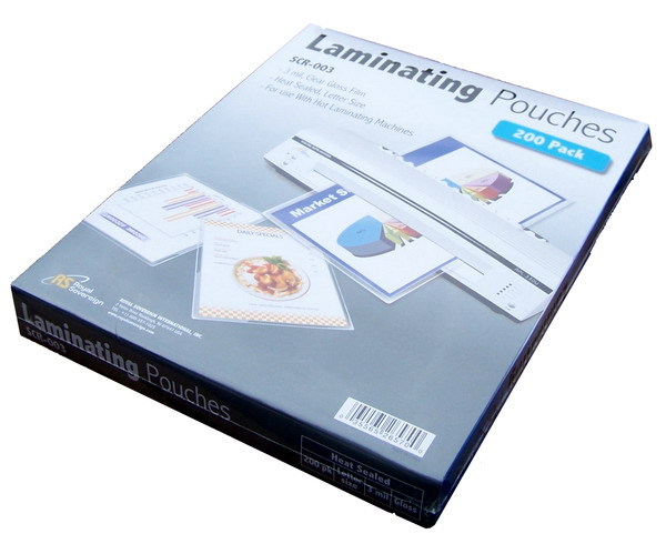 200 letter size laminating pouches laminator sheet