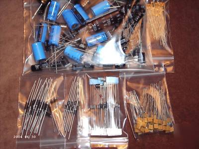 Diode & electrolytic capacitors & ceramic caps job lot