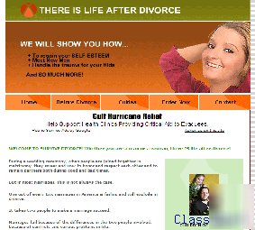 Divorce survival guides website with google adsense.