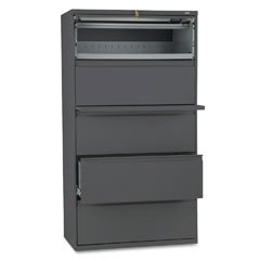 Hon 800 series 36 wide 5HIGH lateral file with rollout
