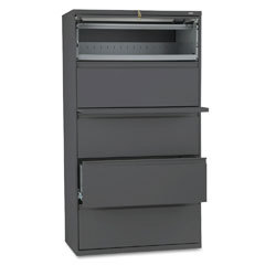 Hon 800 series 36 wide 5HIGH lateral file with rollout
