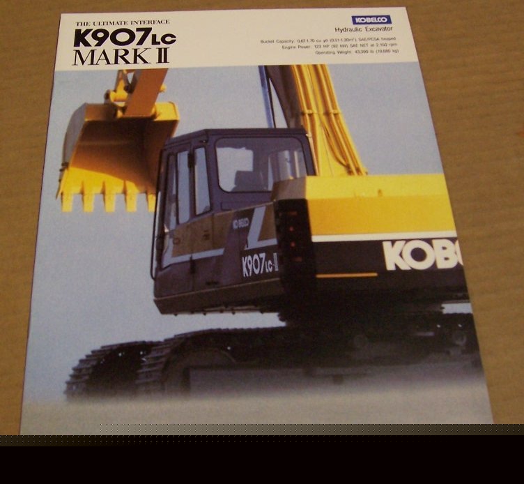 Kobelco 1985-1990 K907LC hydraulic excavator brochure