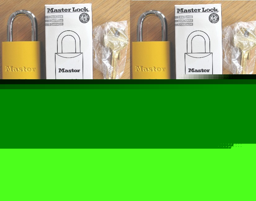 4 master lock # 6835 pro-series aluminum padlock yellow
