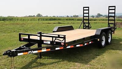 New sale 20' pj heavy equipment trailer-14000# gvwr 