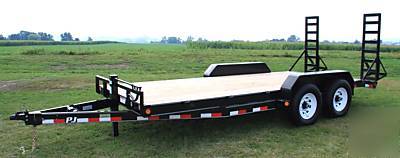 New sale 20' pj heavy equipment trailer-14000# gvwr 