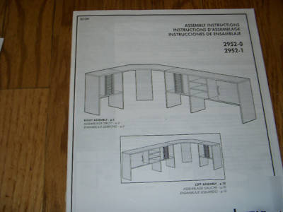 Office computer wood furniture corner table shelves 