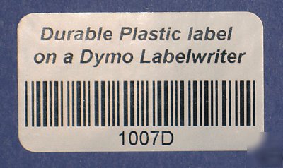 Durable plastic label for your dymo labelwriter printer