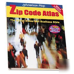 New u.s. zip code atlas, softcover, 11 x 9-1/8 (AMM6...
