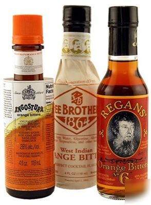 Orange bitters collection - 3 bottle set cocktail mixer