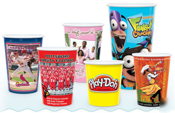 Promotional drink cups - custom full color imprint