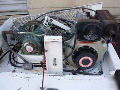 Portable diesel air compressor yanmar diesel engine