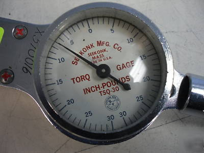 Seekonk mfg. 0-30 in. lbs. torq gage #5807