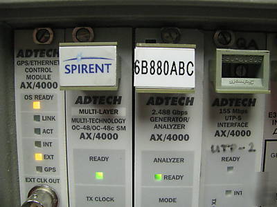 Adtech ax-4000 mainframe w/ lots of modules