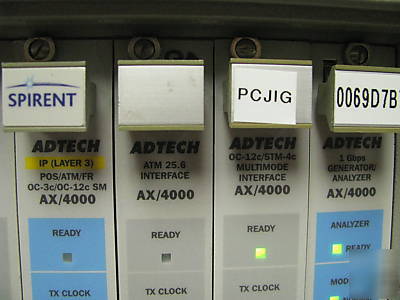 Adtech ax-4000 mainframe w/ lots of modules