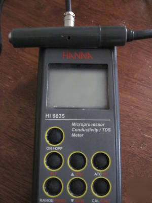 Hanna microprocessor conductivity meter hi 9835