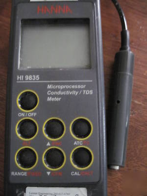 Hanna microprocessor conductivity meter hi 9835