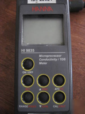Hanna microprocessor conductivity meter hi 9835