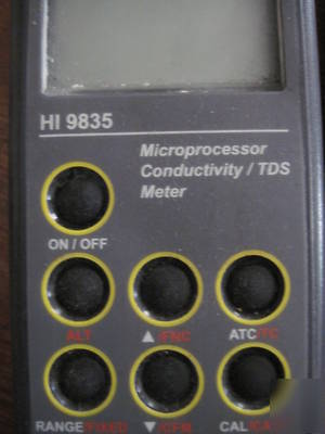 Hanna microprocessor conductivity meter hi 9835