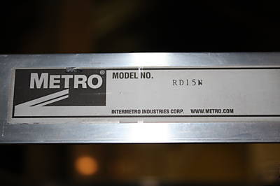 New - metro bun pan rack - model RD15N