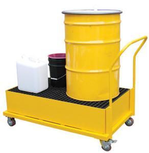 Vestil steel drum retention basin carts model srbc-yl-2