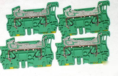 Weidmuller 1608640000 terminal block lot of 4 zpe 2.5