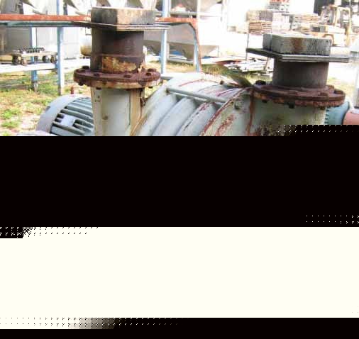 2,500 cfm @ 5 psig, 60 hp hoffman centrifugal exhauster