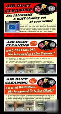 Air duct cleaning marketing postcards - sample pack # 2