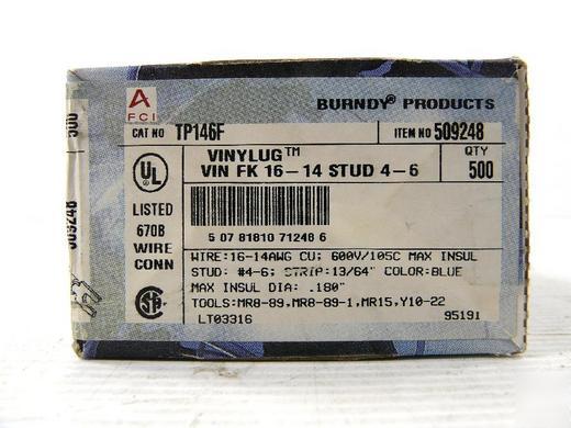 Burndy 509248 vinylug vin fk 16 - 14 stud 4 -6 