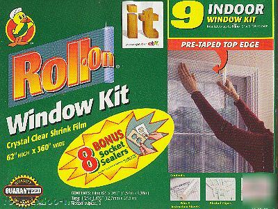 Insulation nip 1 xlarge outdoor window kit roll-on film