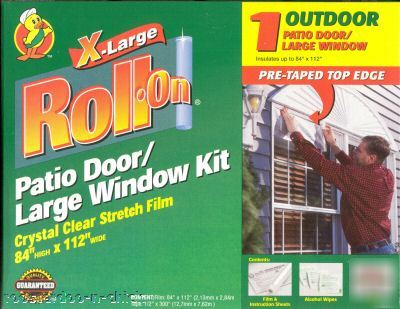 Insulation nip 1 xlarge outdoor window kit roll-on film