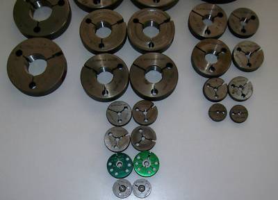 Lot of 26 thread go/nogo gages in good condition