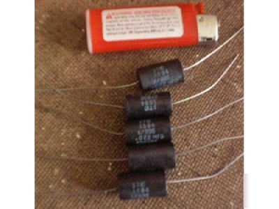 25PC .022UF 600V axial film foil polyprop capacitor nos